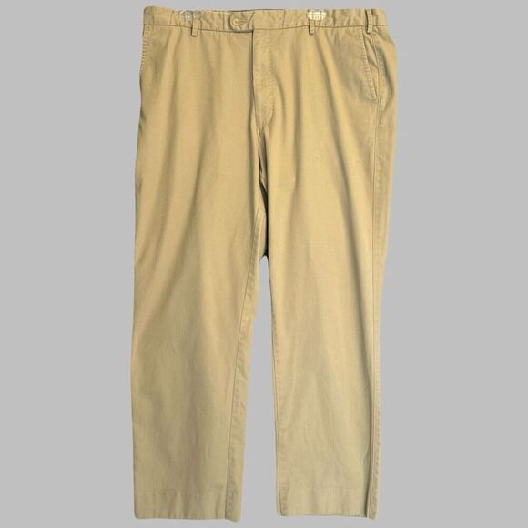 Peter Millar Raleigh Washed Twill Pants Pima Cotton Mens Size 40 Khaki Beige - Picture 1 of 10